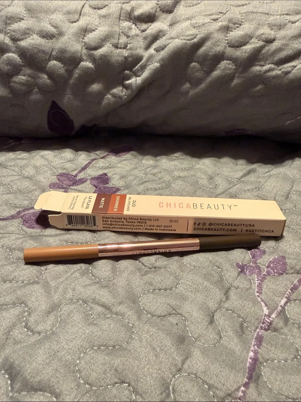 Chica Beauty Duo Gel Eyeliner Shimmer Matte La Playa NIB New In Box